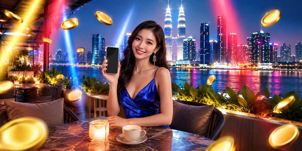 Pemain e-sukan menggunakan platform mudah alih livesport808 di Kuala Lumpur